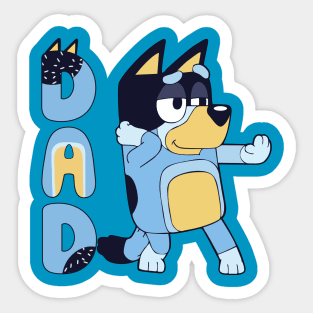 Bluey Dad Sticker